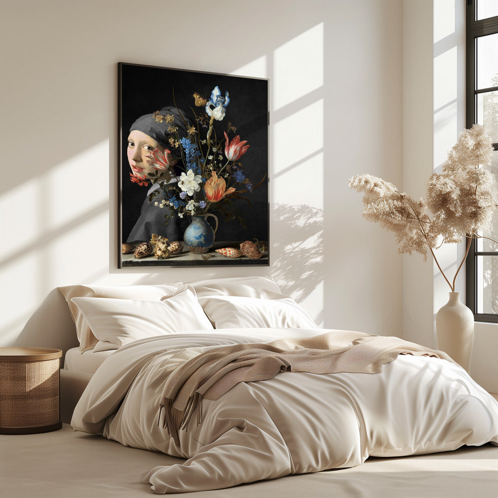 Girl With a Pearl Earring - Behind a Wan Li Vase Edition | Poster