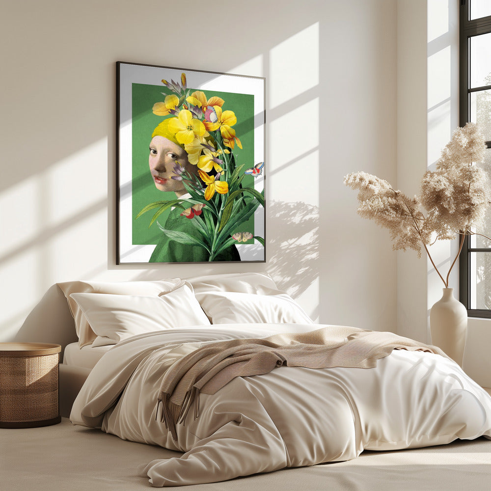 Girl With Pearl Earring the Springtime Edition | Poster