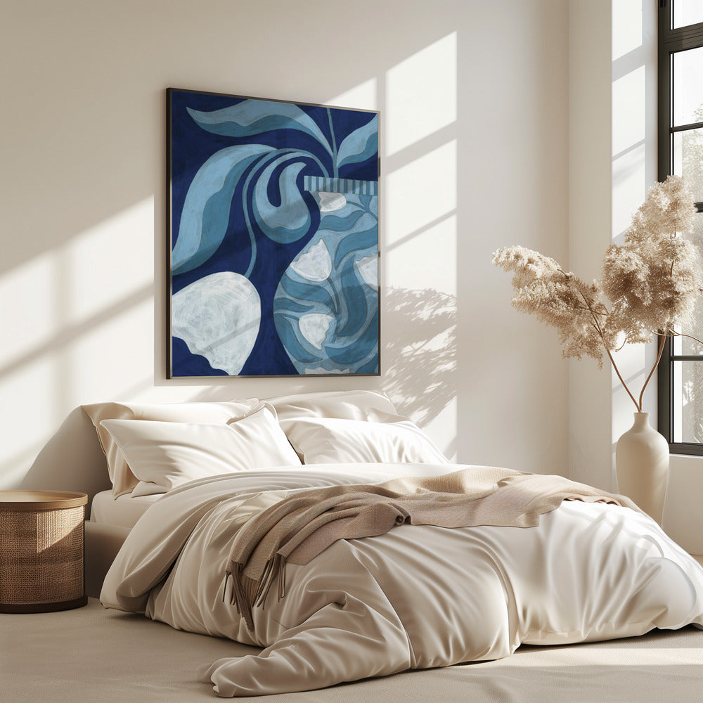 White Tulip Still Life | Poster