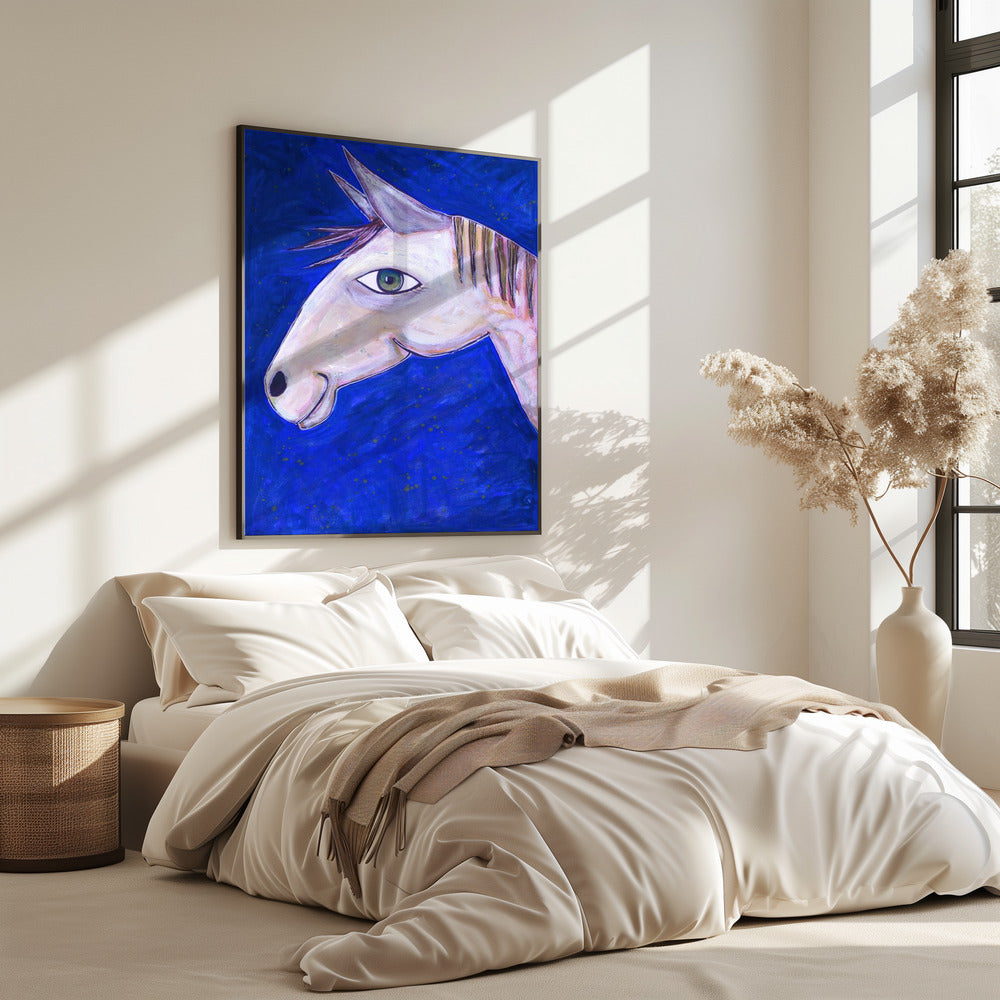 Dreaming of Horses Luminous Blue | Poster