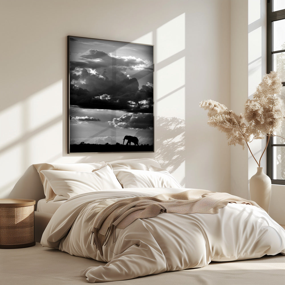 He walks under an African Sky | Poster