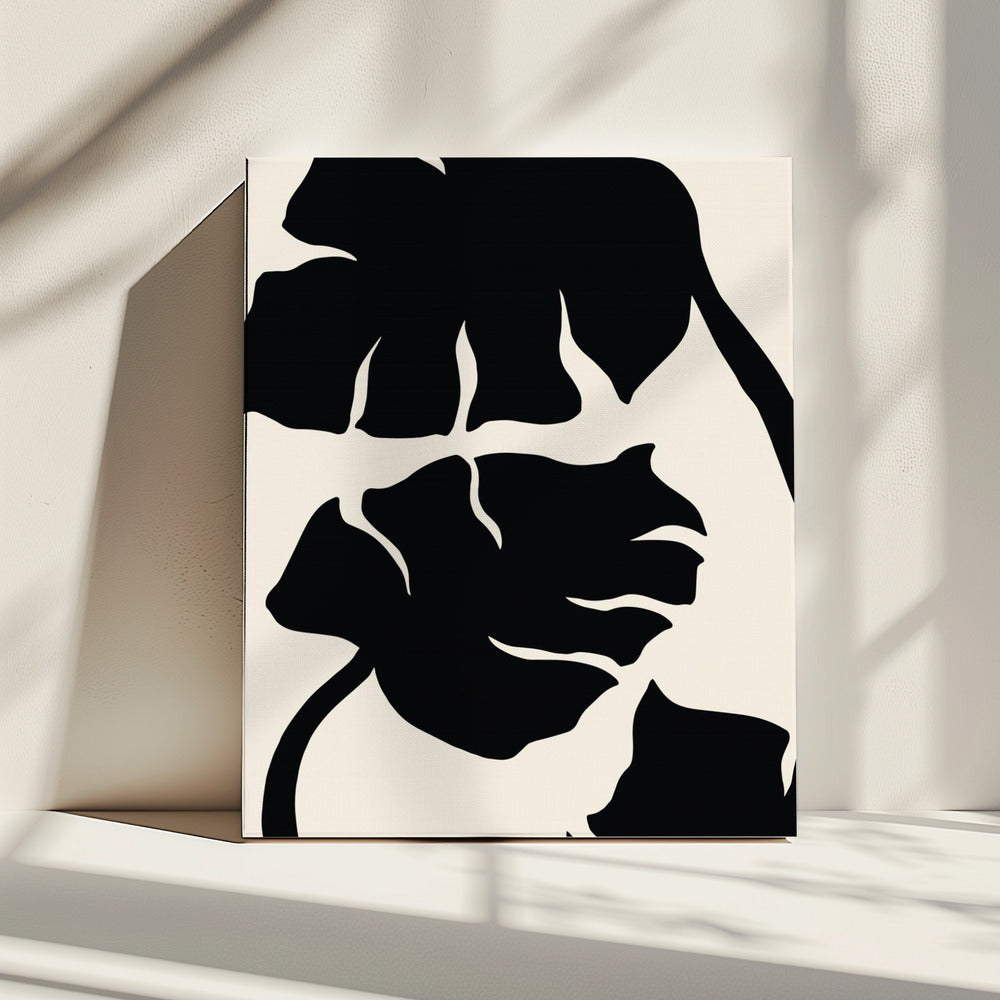 Monstera Black | Canvas