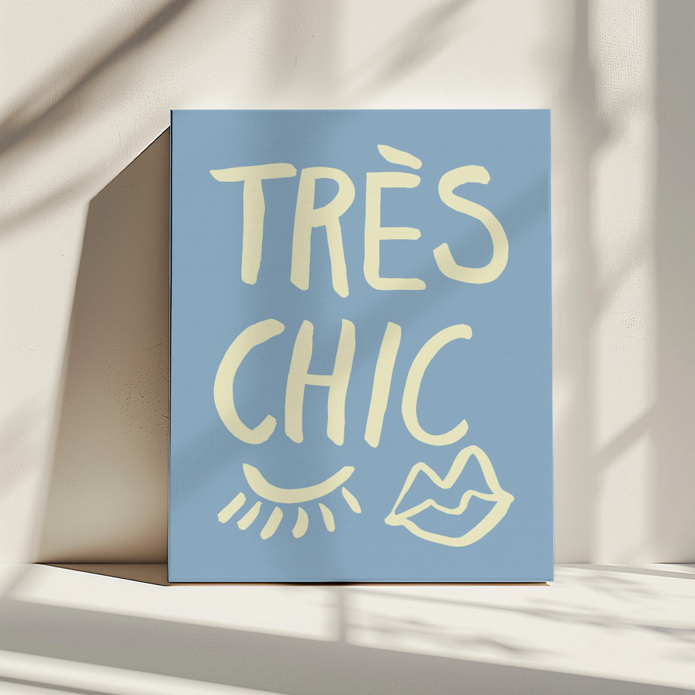 Très Chic Blue | Canvas