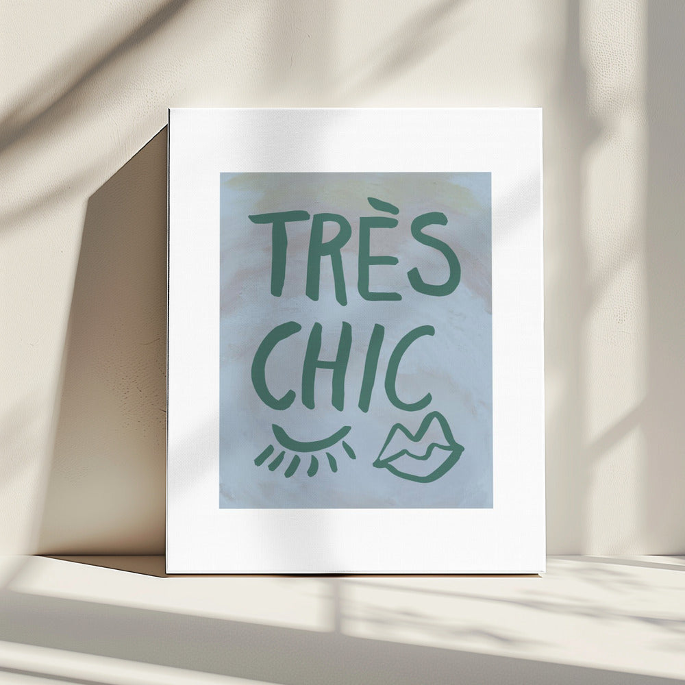 Très Chic Blue Frame | Canvas