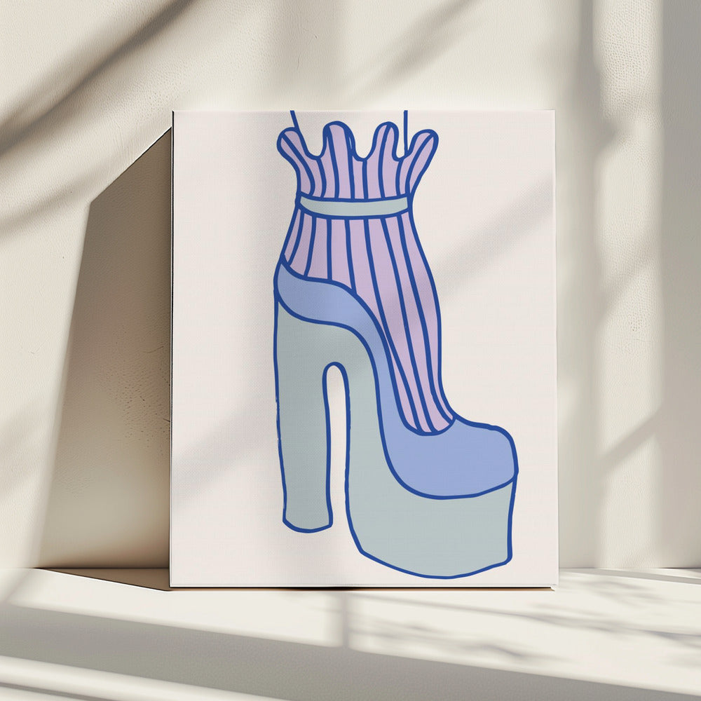 Blue Heel | Canvas