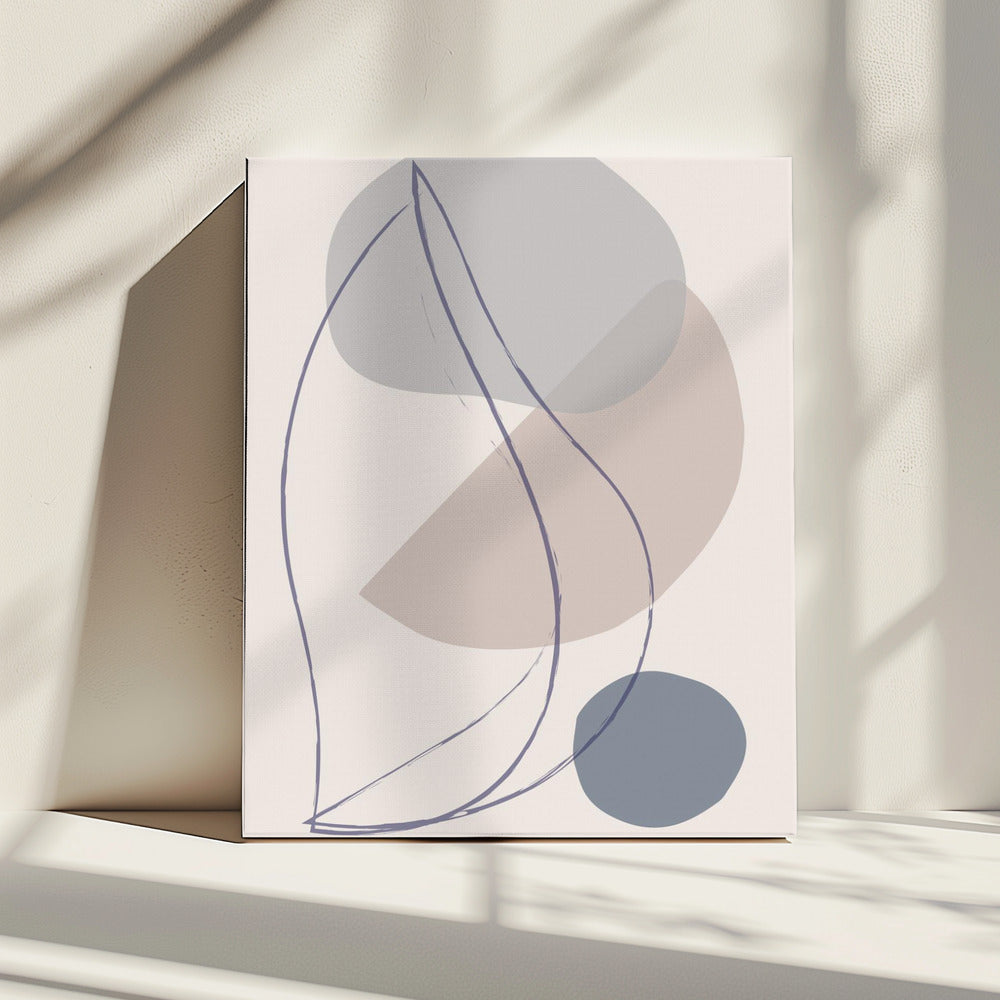 New Shapes Blue No 1 | Canvas