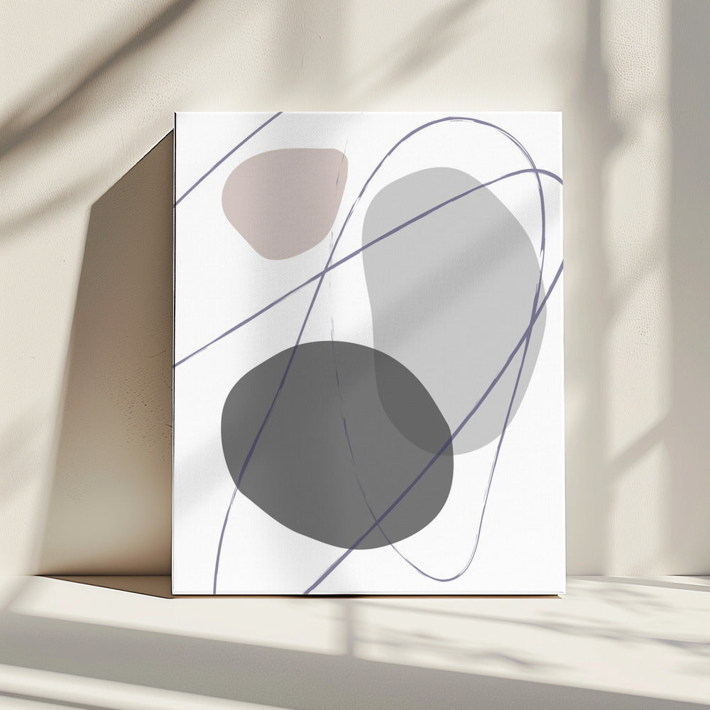 New Shapes Beige No 2 | Canvas