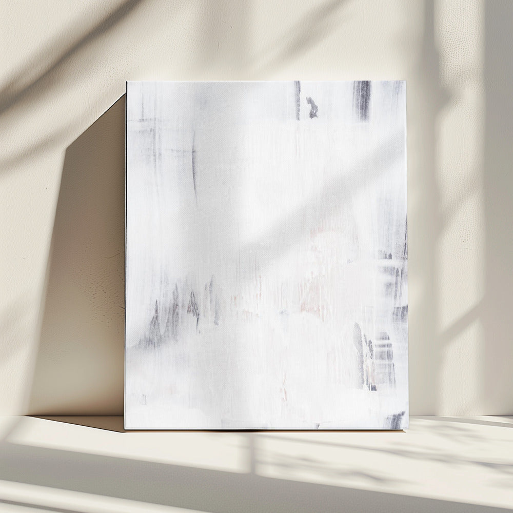 Soft White Brushstrokes | Canvas
