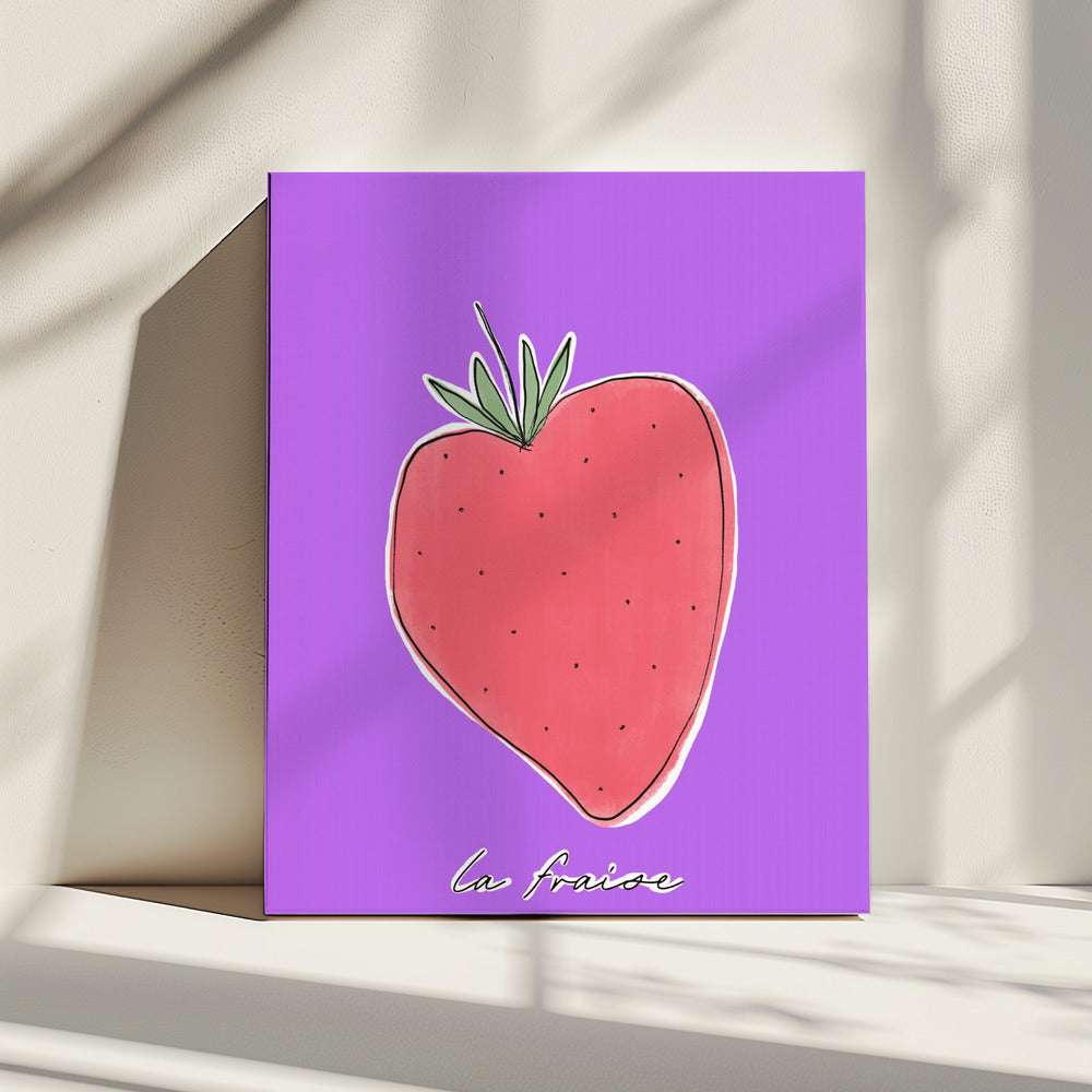 Stylized Strawberry Delight | Canvas