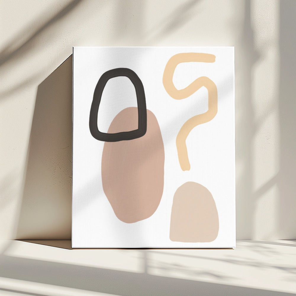 Minimalist Shapes and Earthy Tones | Canvas
