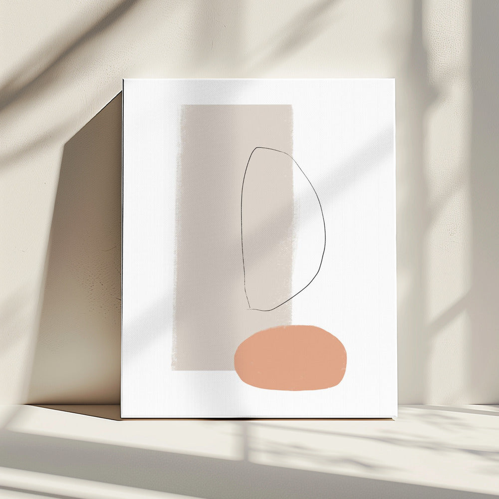 Simple Shapes and Soft Colors | Canvas