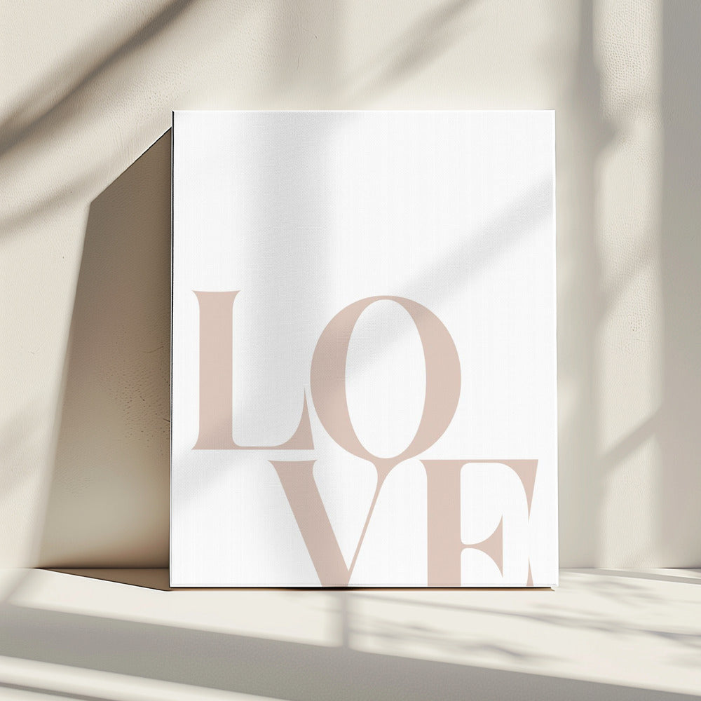 Minimalist Love Typography | Canvas