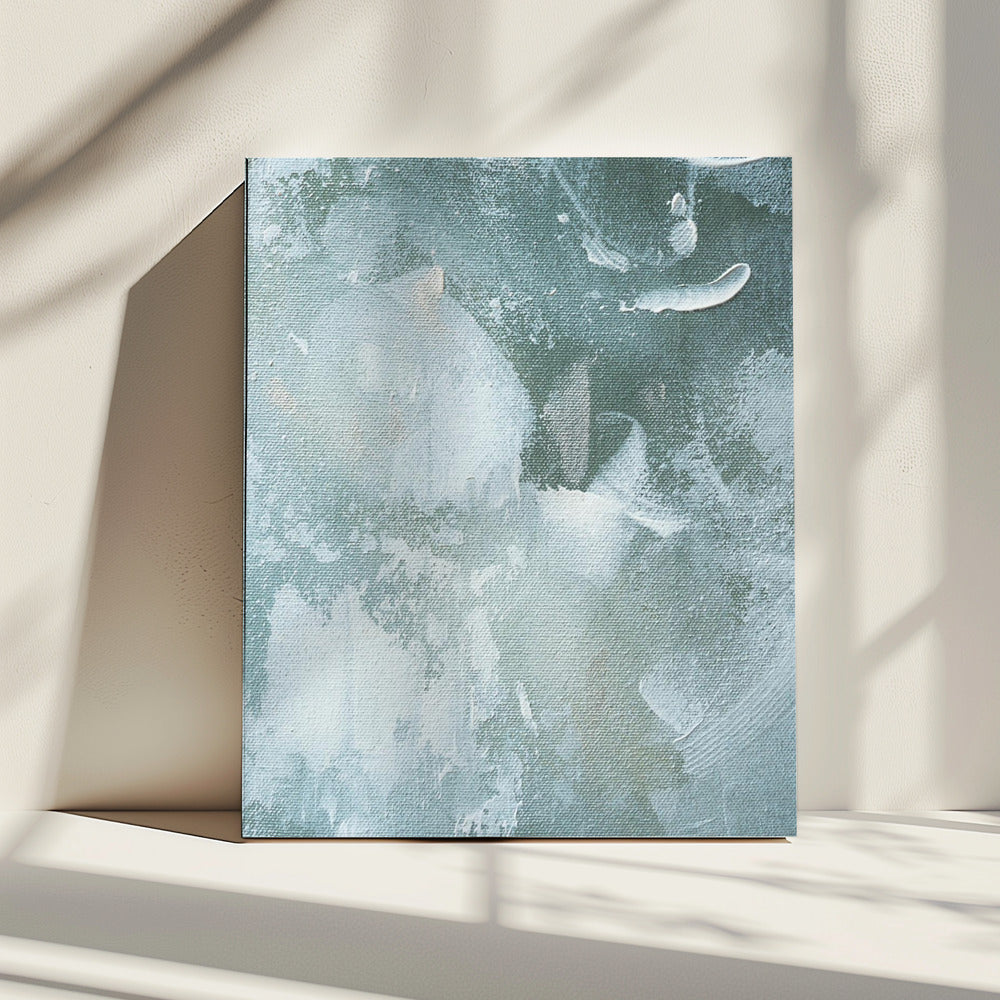 Green and White Acrylic | Canvas