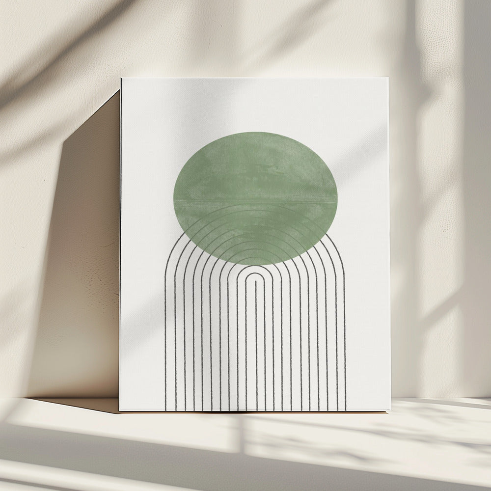 Green Orbit Echoes | Canvas