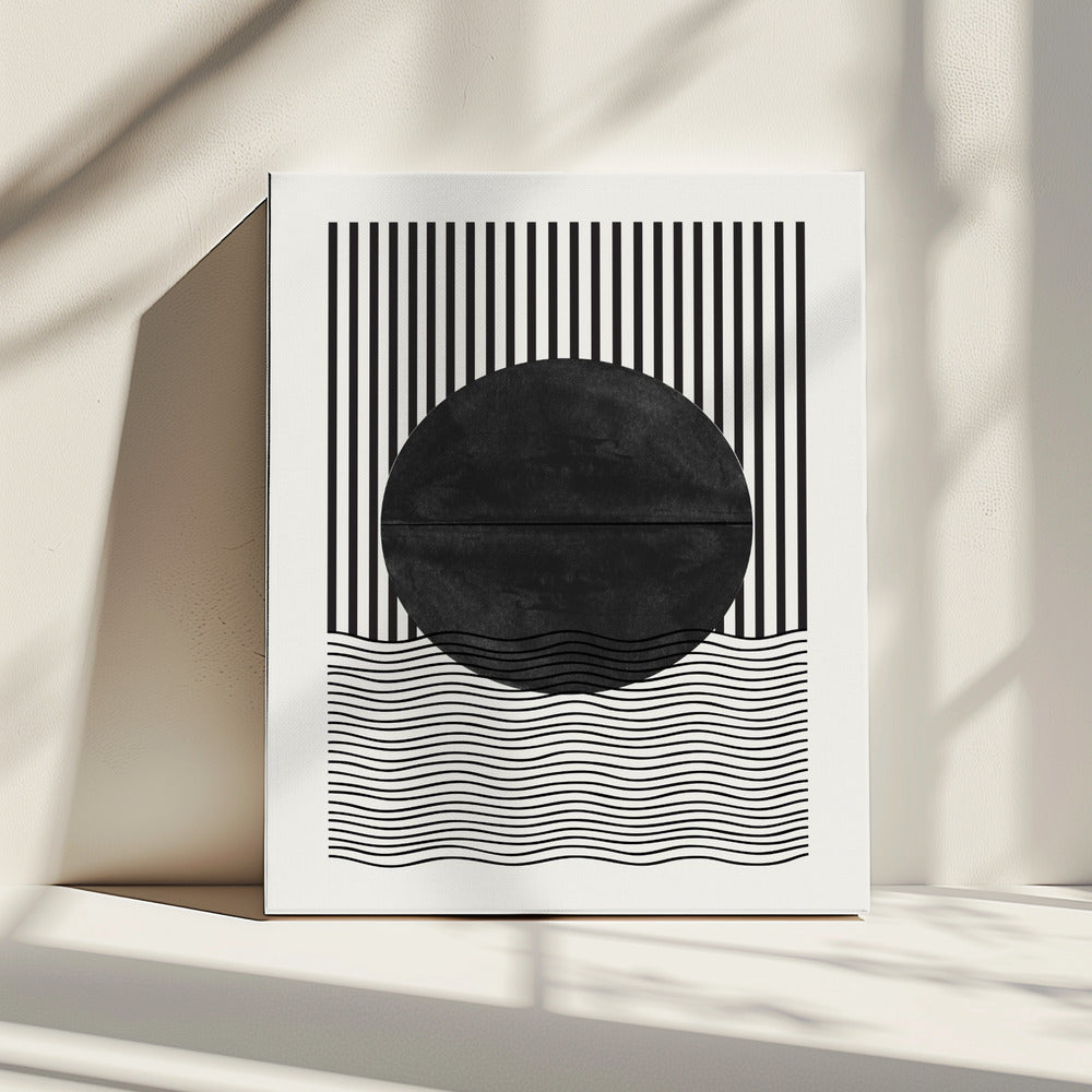 Monochrome Eclipse | Canvas