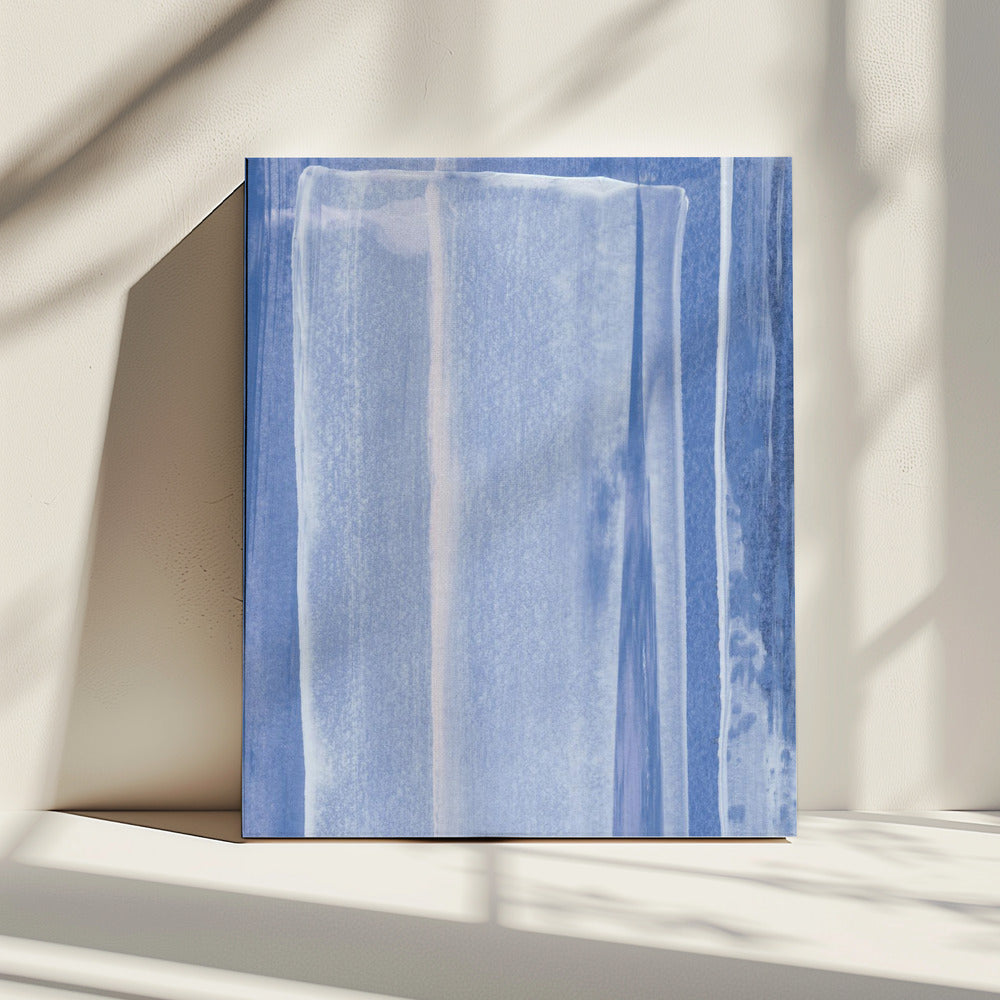 Blue With Vertical Brushstrokes | Canvas