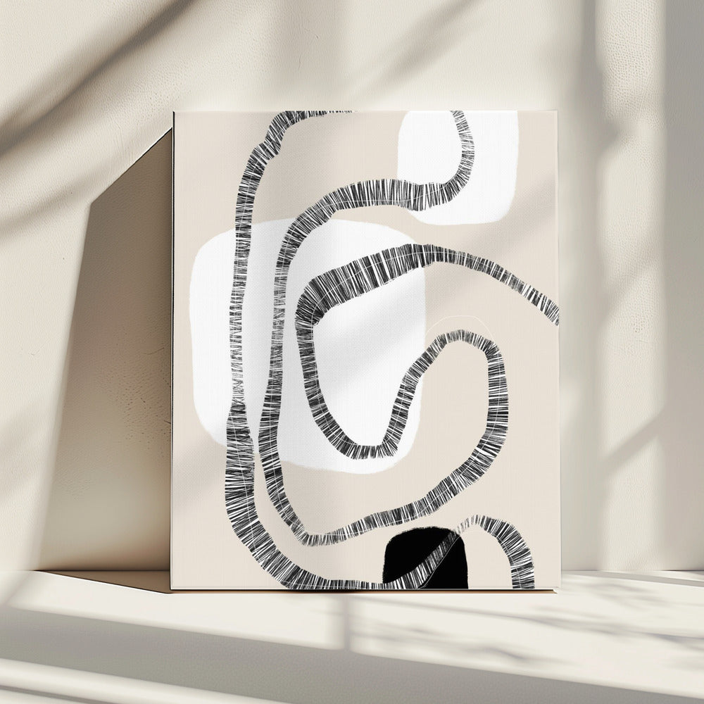 Monochrome Paths | Canvas