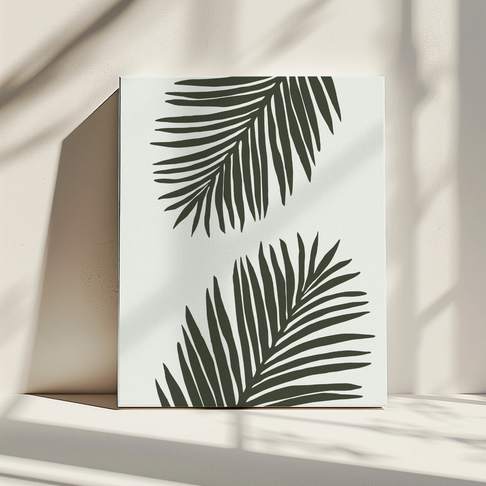 PALM LEAF 04 GREEN | Canvas