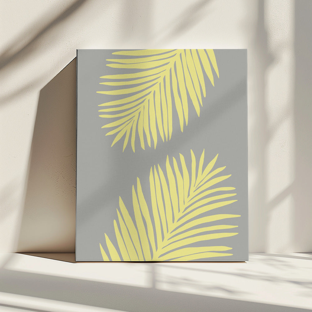 PALM LEAF 01 YELLOW | Canvas