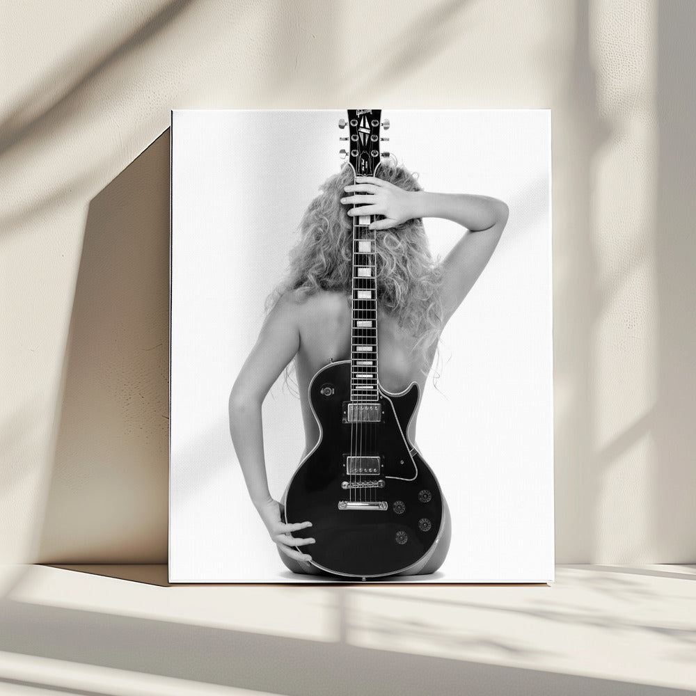 Lady And The Les Paul | Canvas