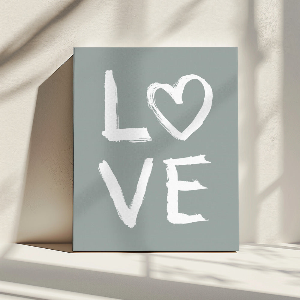 LOVE Toothy Green | Canvas