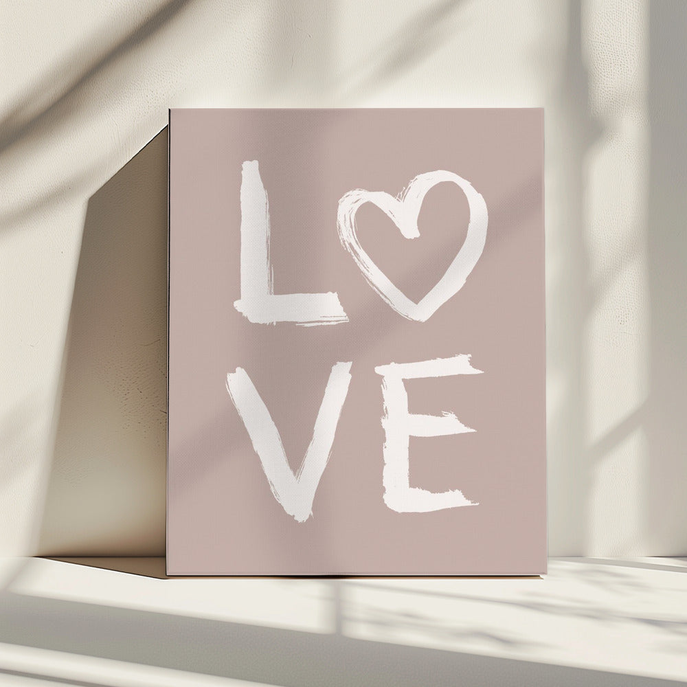 LOVE Toothy Pink | Canvas