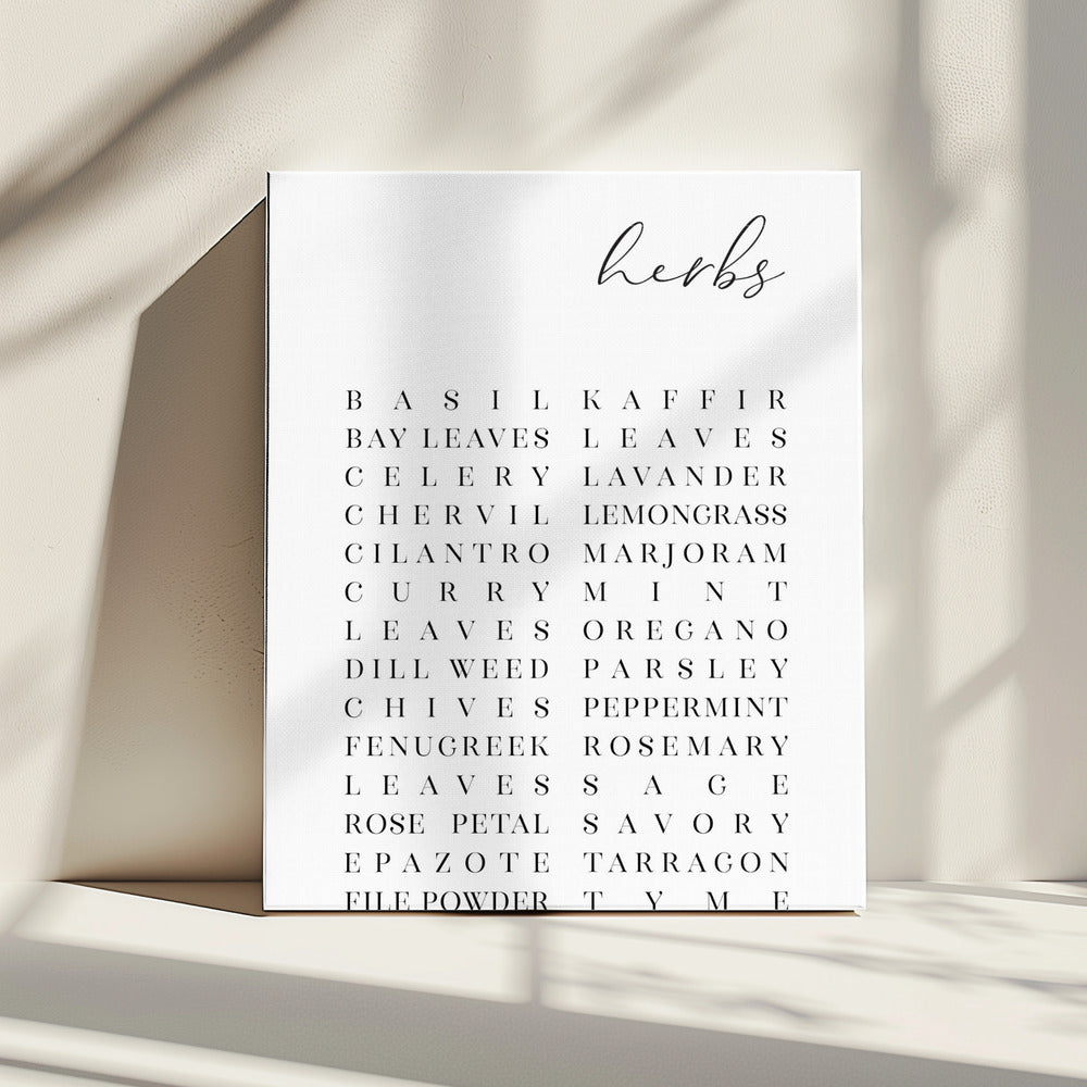 List of herbs | Canvas