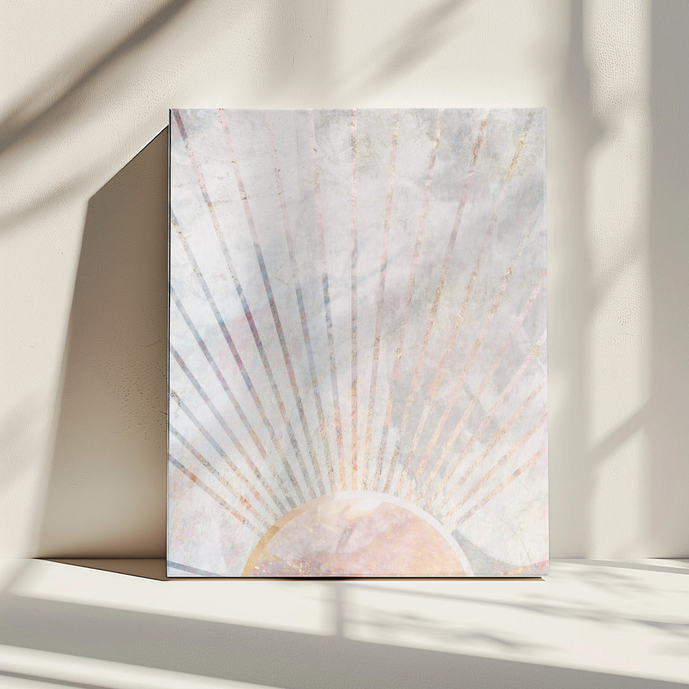 Sun Boho Morning Metallic Print | Canvas
