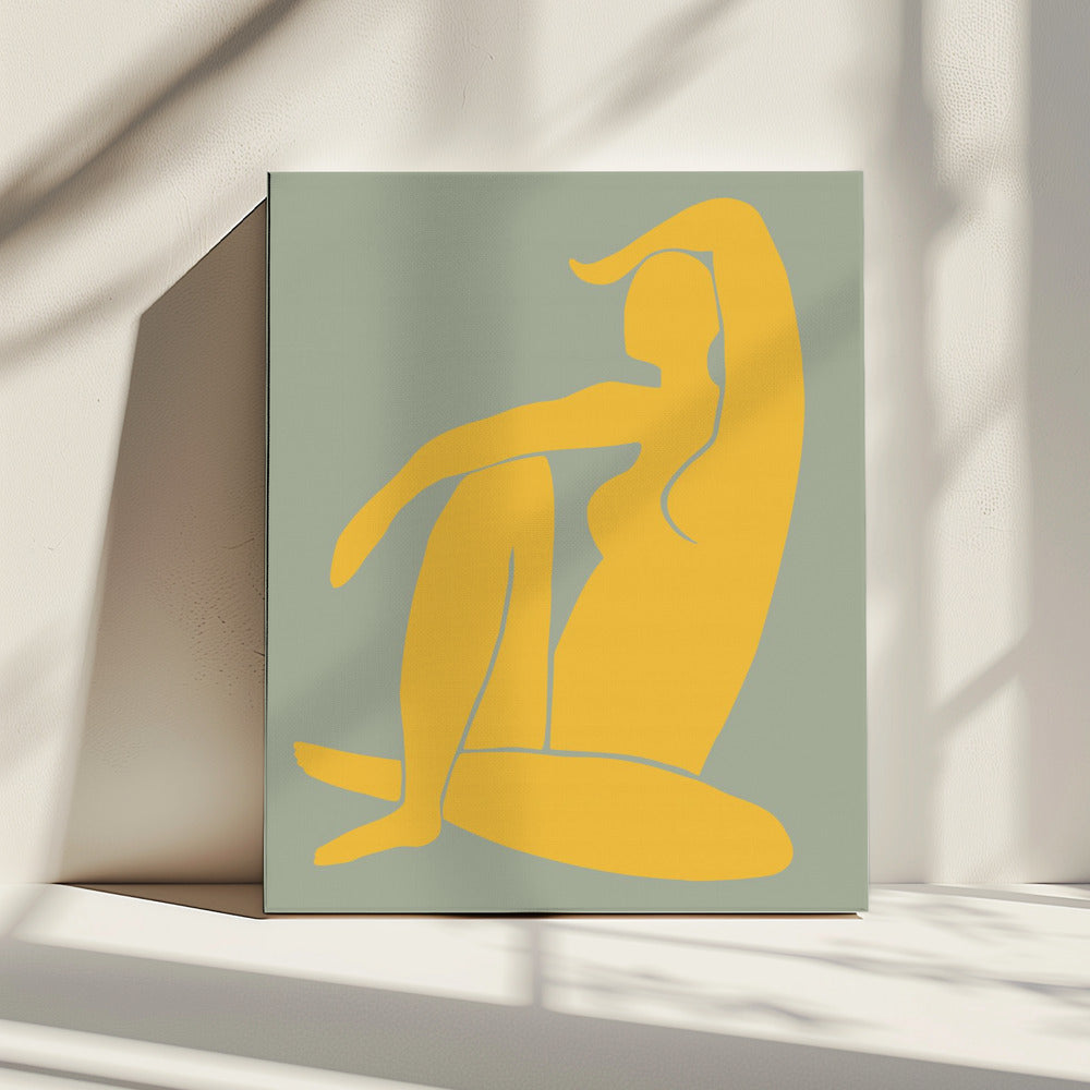 Figure Green And Yellow Matisse Style | Canvas