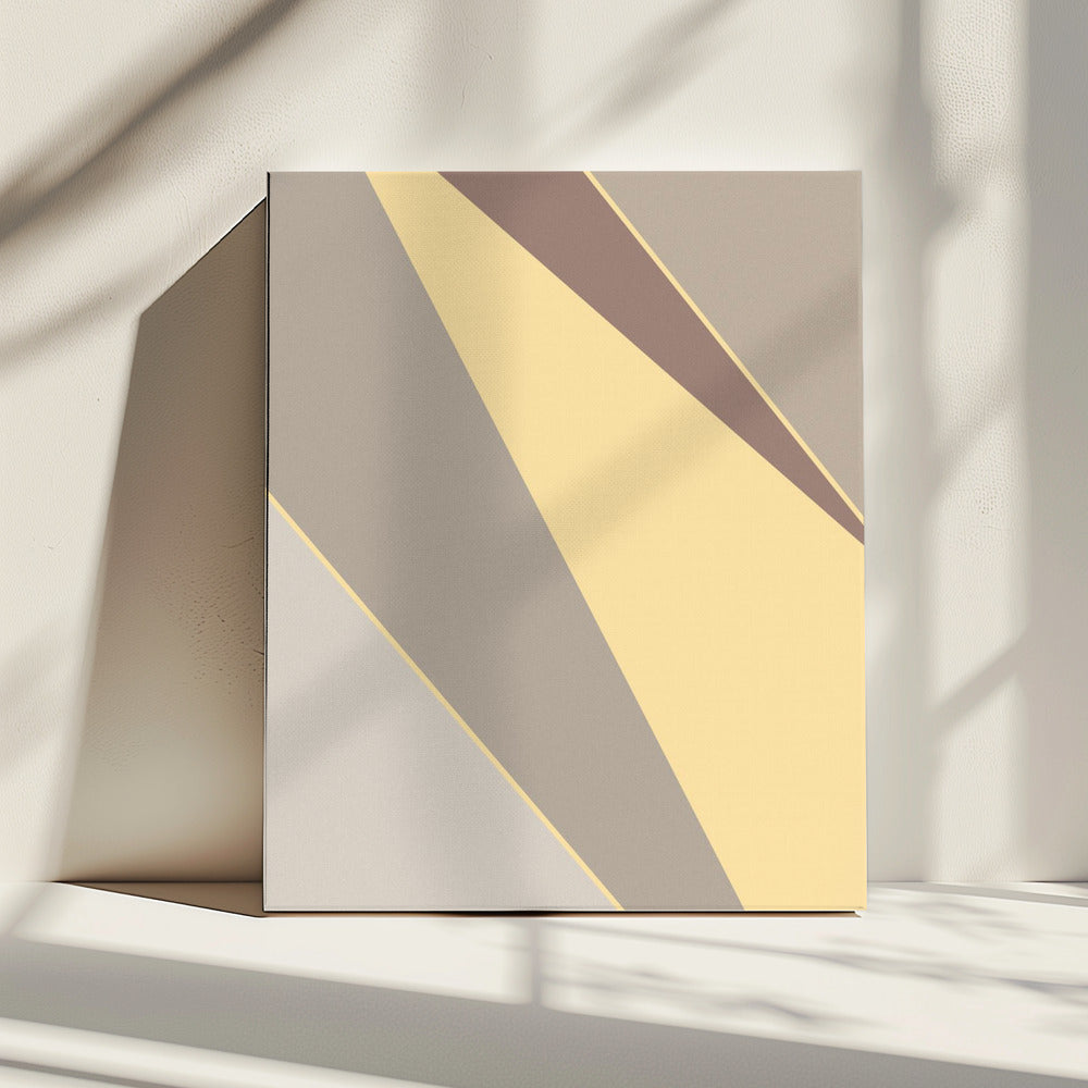 Abstract Shapes Yellow | Canvas