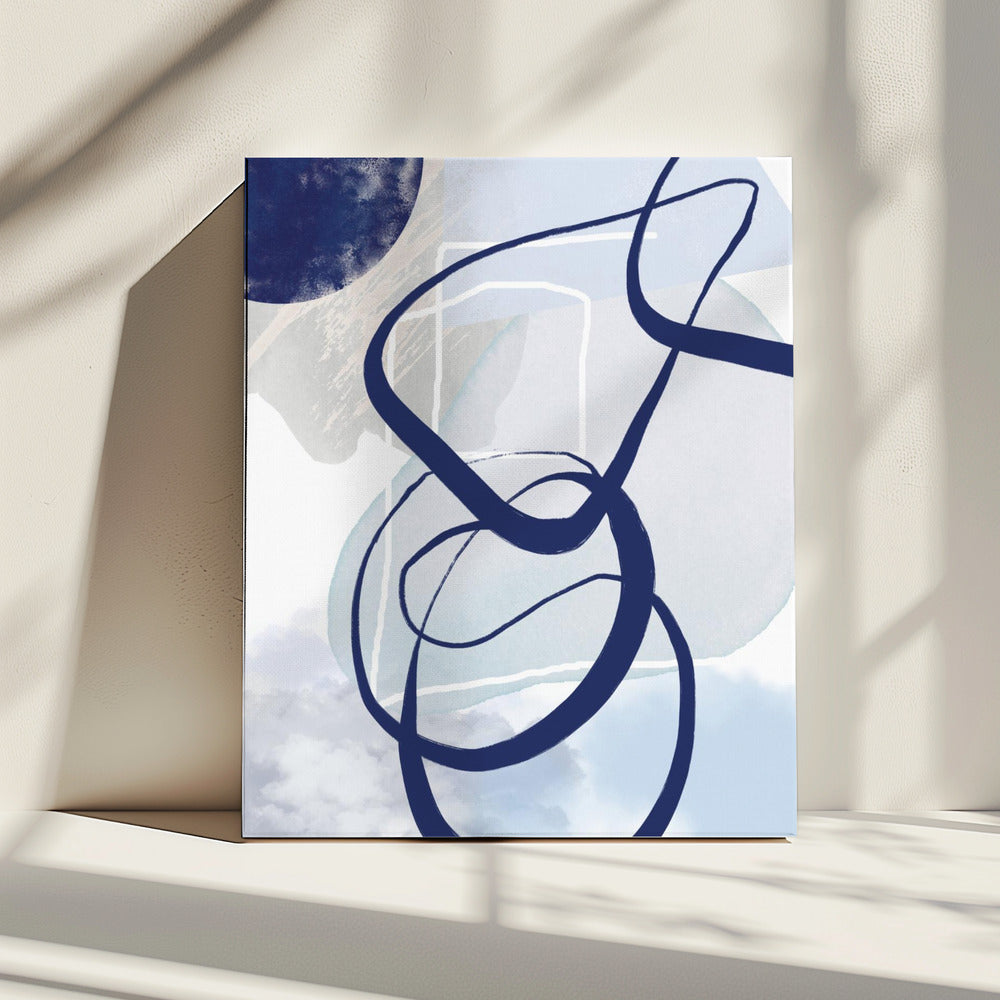 Lines of Blue-2 | Canvas