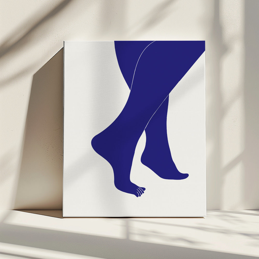 Tip Toe Blue | Canvas