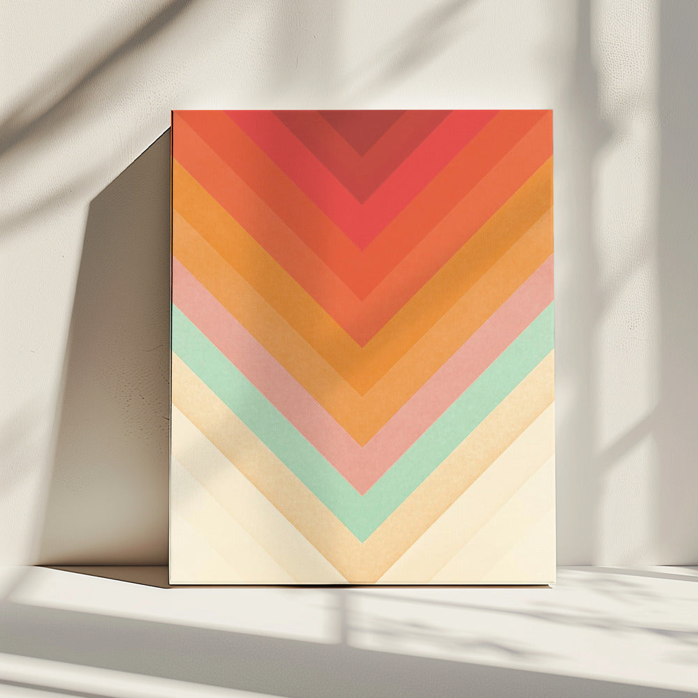 Rainbow Chevrons | Canvas