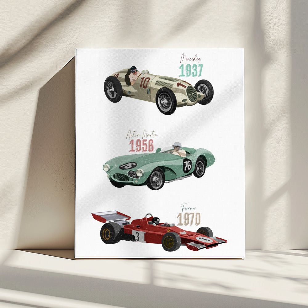 Vintage Racecars | Canvas