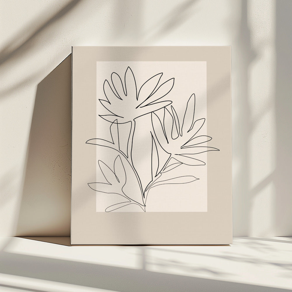 Floral Outline | Canvas