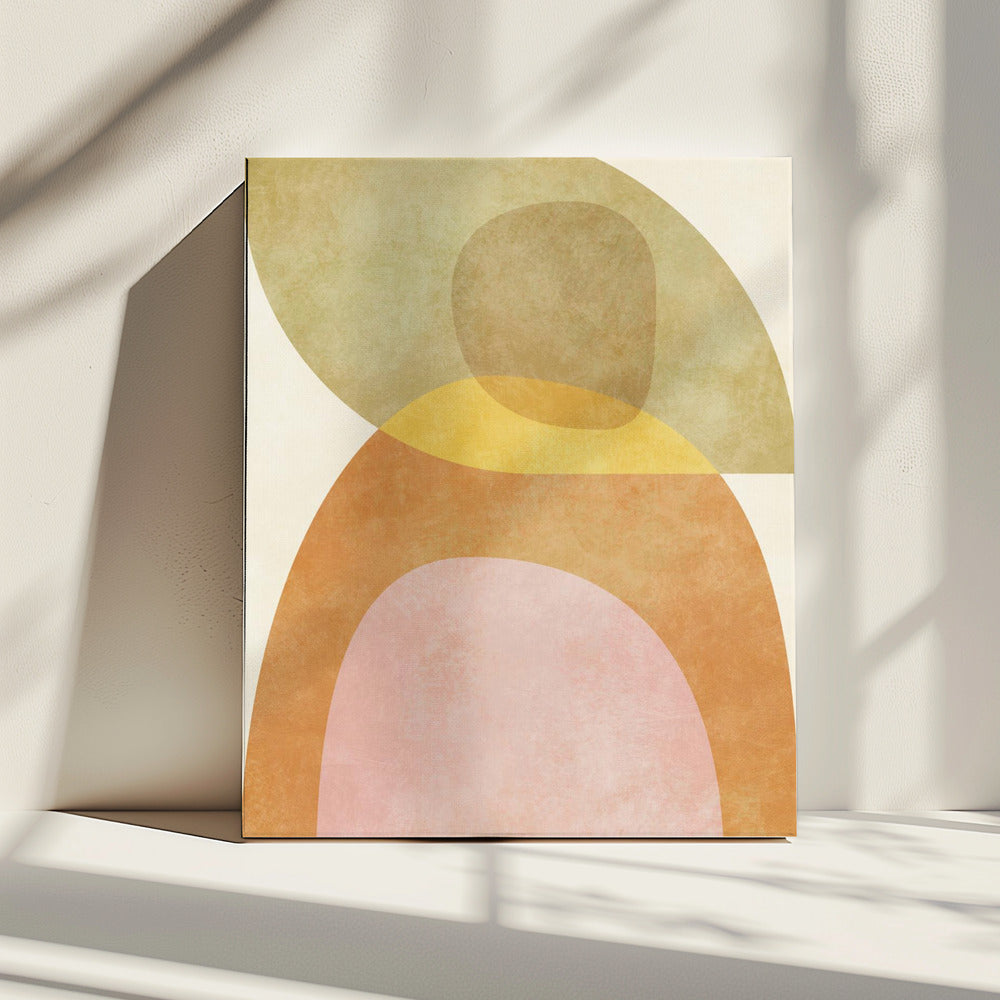 Aqua Shapes3 Kopie | Canvas