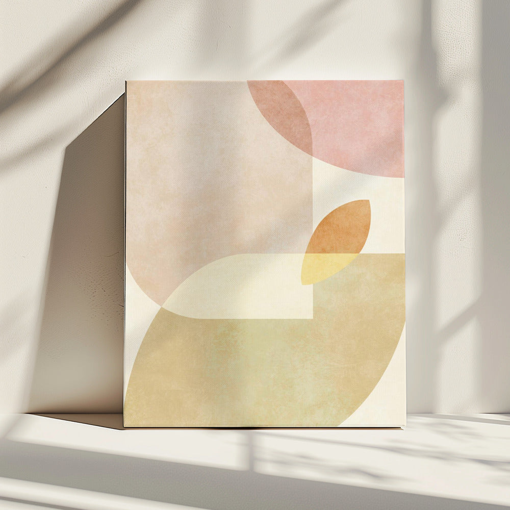 Aqua Shapes1 Kopie | Canvas