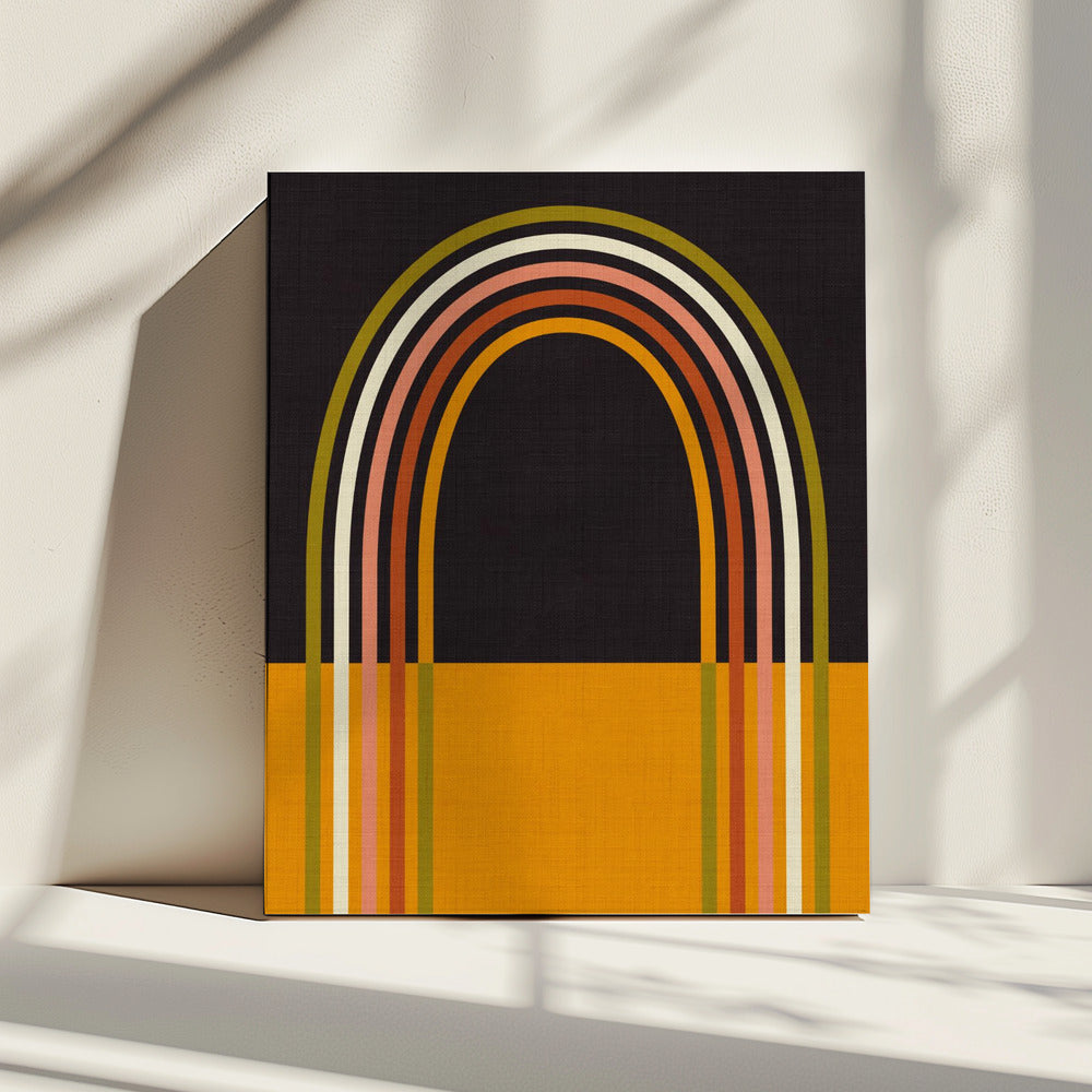 Geo Shapes Fall 21 Rainbow Arc | Canvas