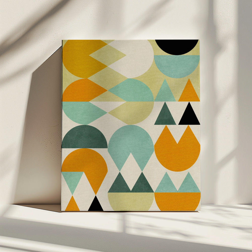 Rainbow Plus Shapes5 | Canvas