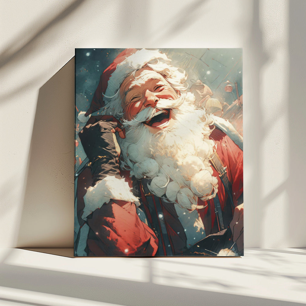 Jolly Santa's Call | Canvas