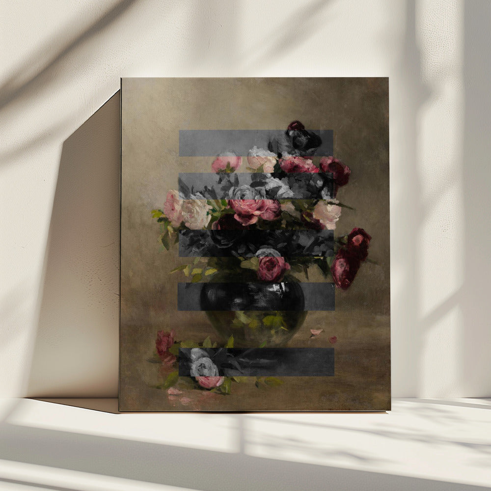 Bouquet of Vintage Oil Painting Flowers, Collage | Canvas