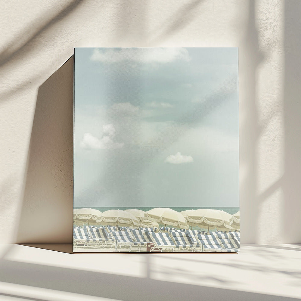 Vintage beach scene | Canvas