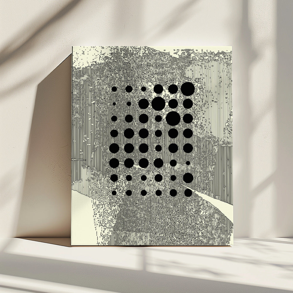 Black Geometric Circles | Canvas