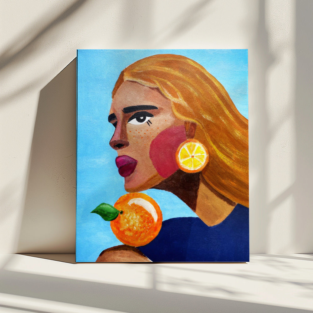 Woman With Orange | Canvas