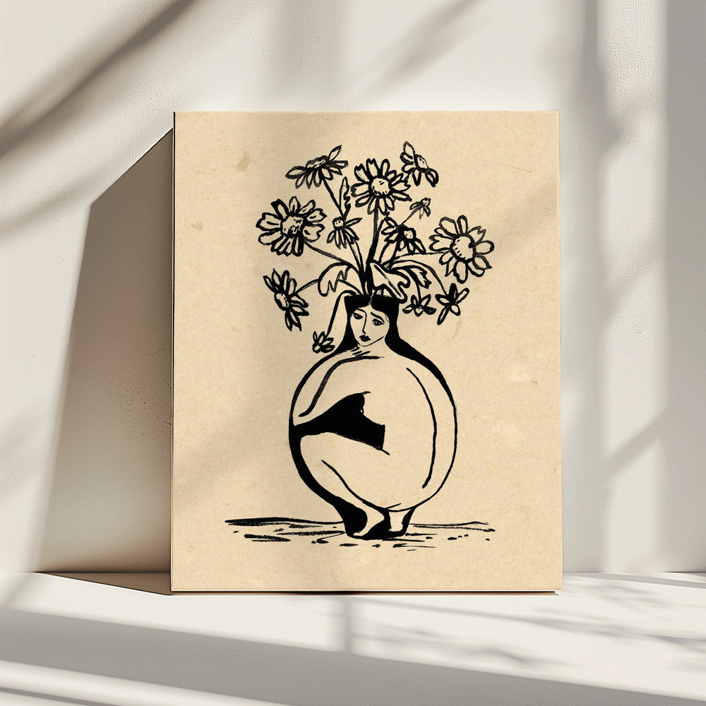 Woman in vase | Canvas