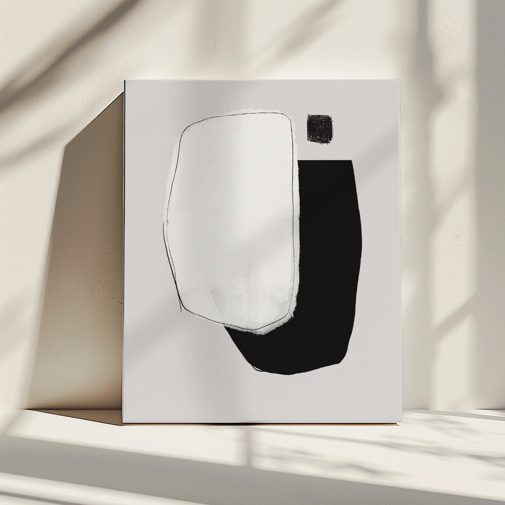 Monochrome Shapes And Negative Space | Canvas