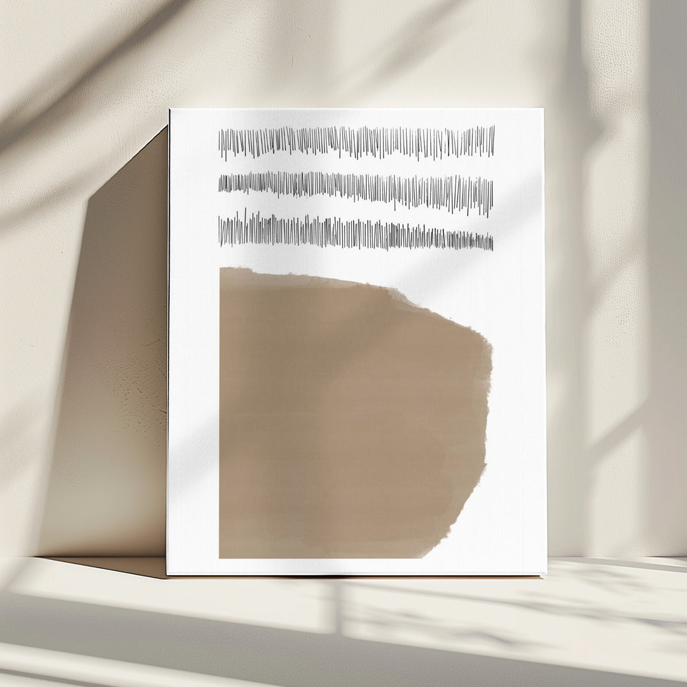 Elements With Intersecting Black Lines | Canvas