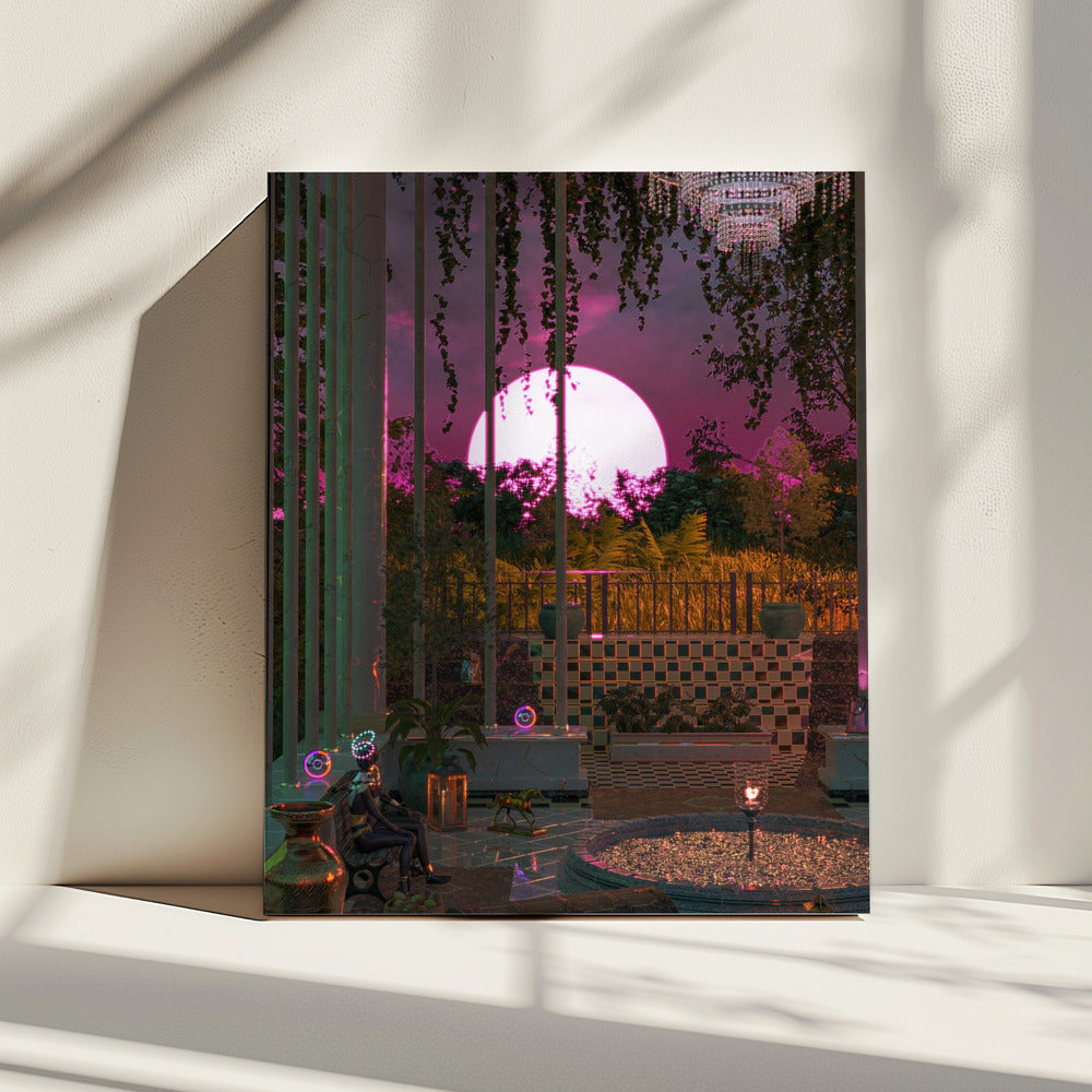 Purple Moon Palace | Canvas