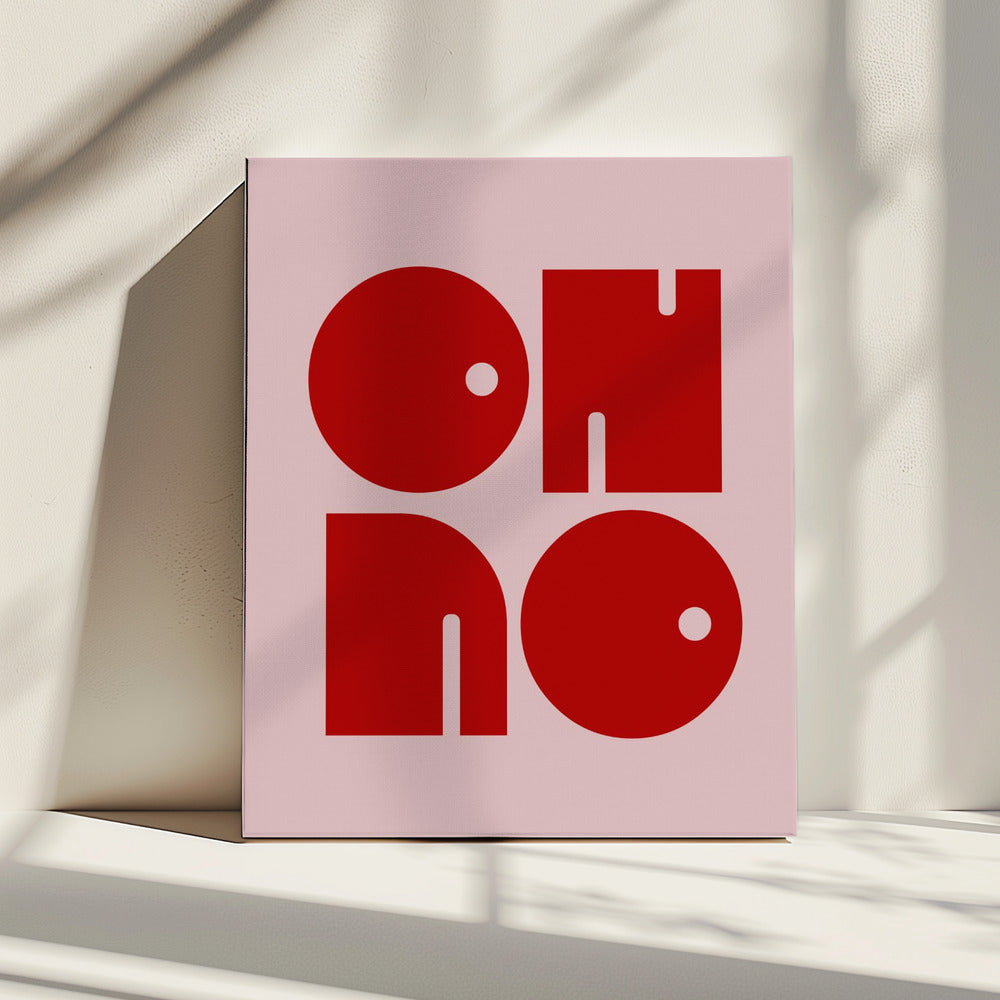 Bold Typographic Echo | Canvas