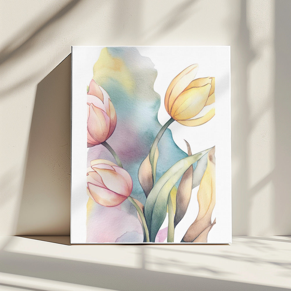 Watercolor Tulip | Canvas